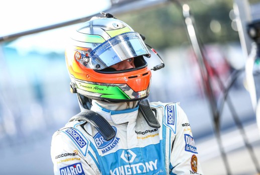 The driver of racing car