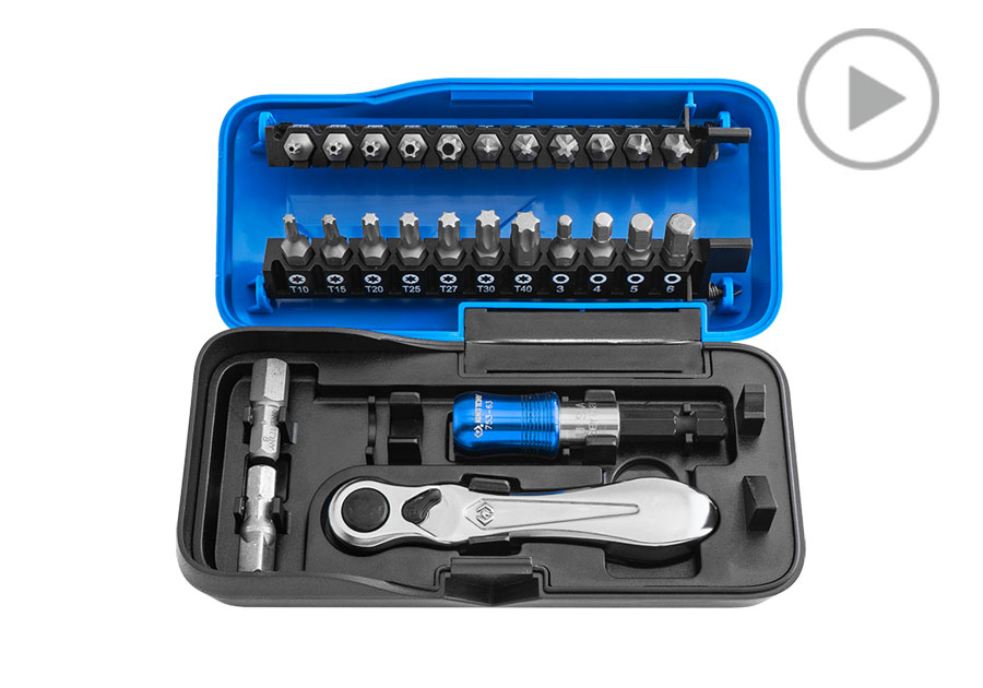 26件式 1/4" 迷你型起子头棘轮扳手组  KING TONY  1026CQ-AM