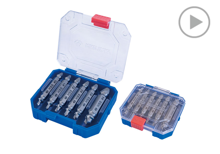 6件式 滑牙螺丝取出器组  KING TONY  11406SQ