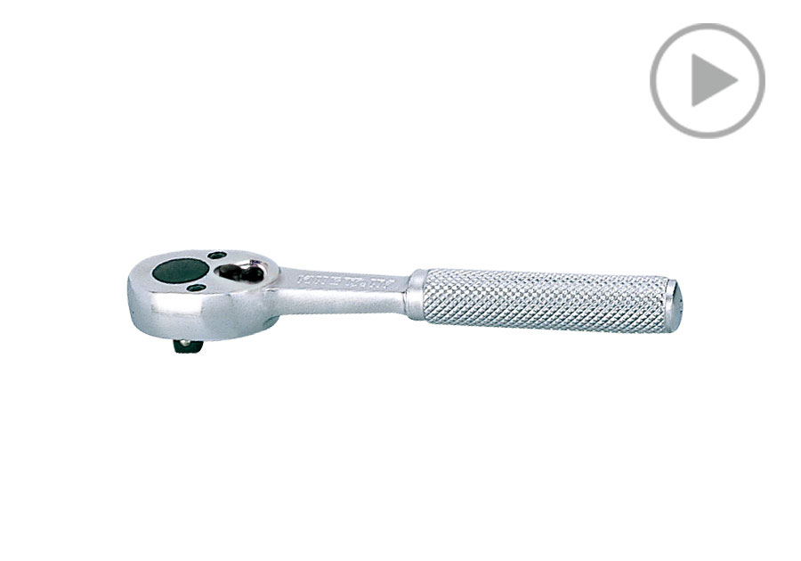 1/4" DR. 24滚花握把万向棘轮扳手  KING TONY  2774F