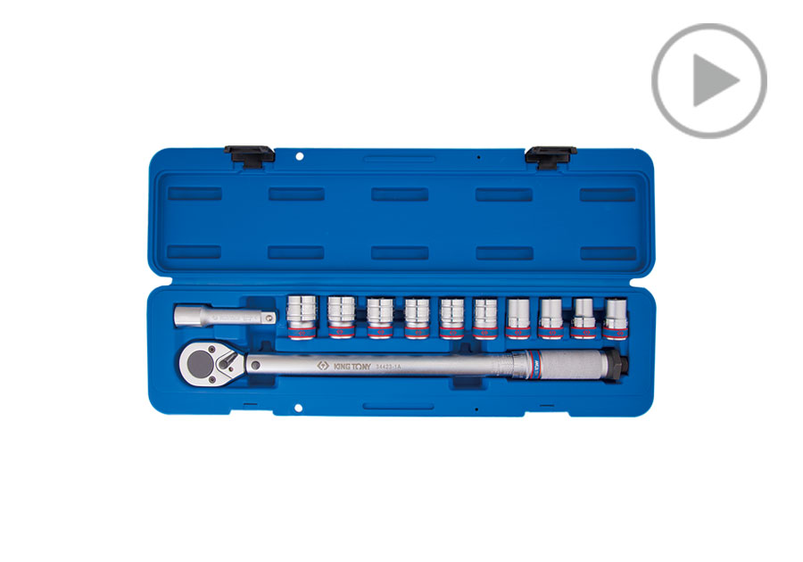 12 PC. Adjustable Torque Wrench Set  KING TONY  344251A12MR
