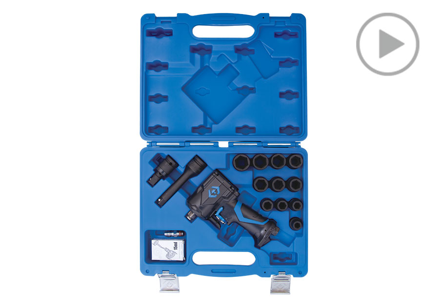 16 件式 1/2" DR. 迷你气动扳手和套筒组  KING TONY  44802FMP