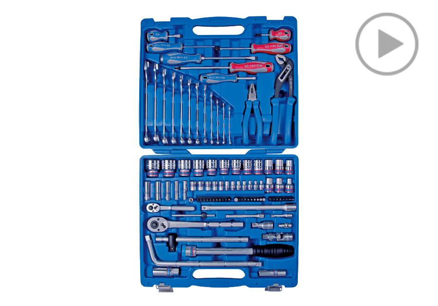 97件式 1/4"+1/2" DR. 综合工具组  KING TONY  7598MR