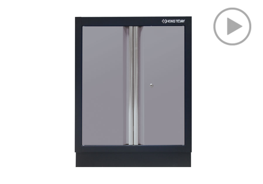 开门式下层柜(黑灰)  KING TONY  87D11-03A-KG