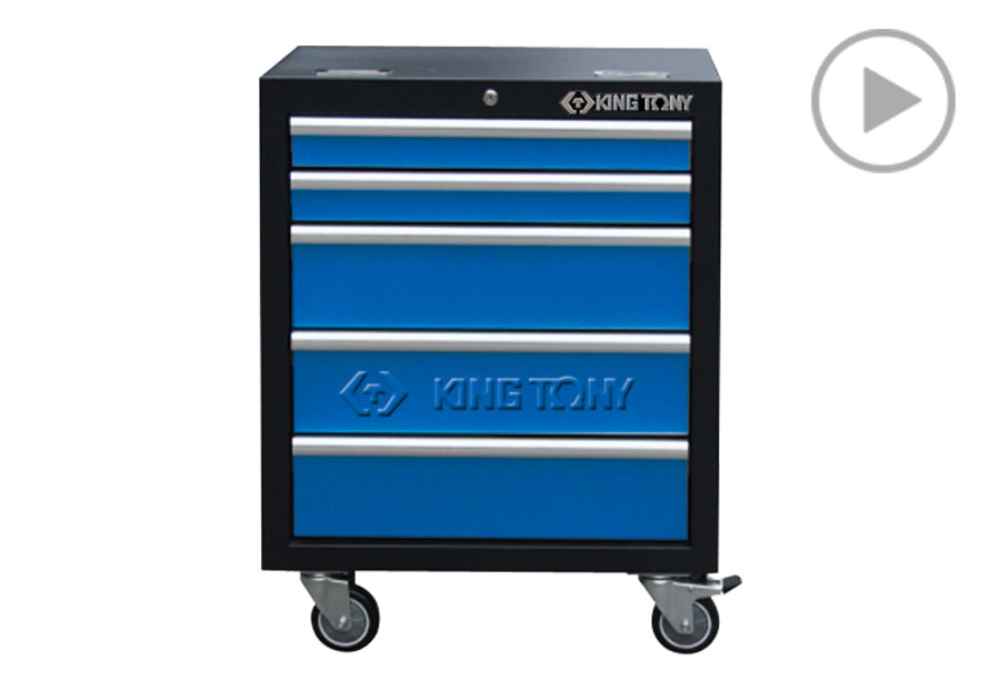 五抽 下层柜(黑蓝)  KING TONY  87D11-12A-KB