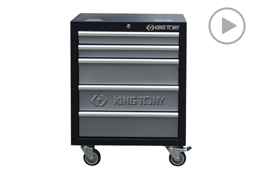 五抽 下层柜(黑灰)  KING TONY  87D11-12A-KG