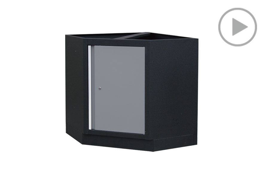 转角柜(黑灰)  KING TONY  87D11-13A-KG