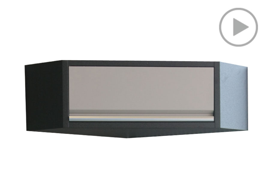 转角上层柜(黑灰)  KING TONY  87D11-15A-KG