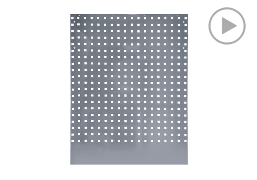 轉角櫃洞洞板(灰)  KING TONY  87D11-16A-G