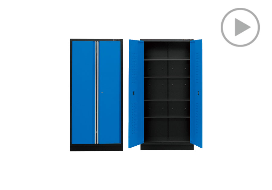 双门式立柜(黑蓝)  KING TONY  87D11-18A-KB