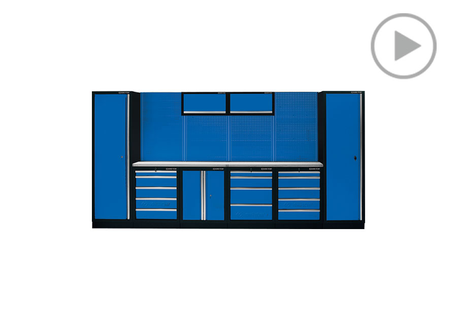 工具系统柜(黑蓝)  KING TONY  87D11A-KB