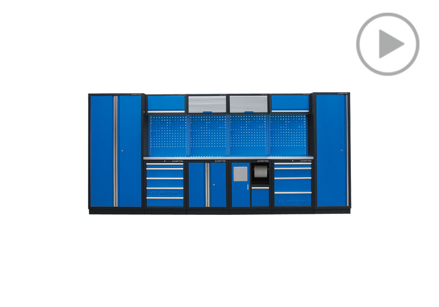 工具系统柜(黑蓝)  KING TONY  87D11X02SA-KB