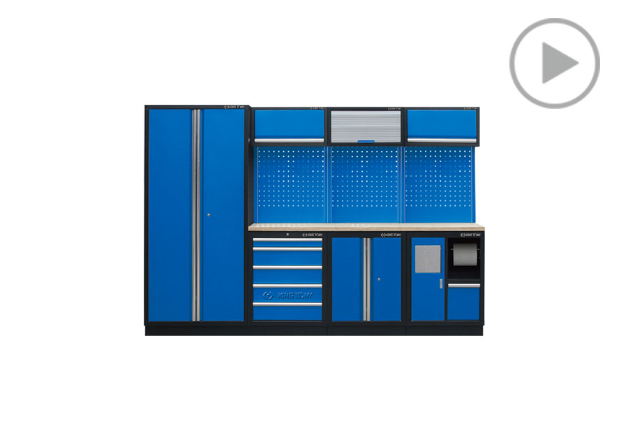 工具系统柜(黑蓝)  KING TONY  87D11X03A-KB