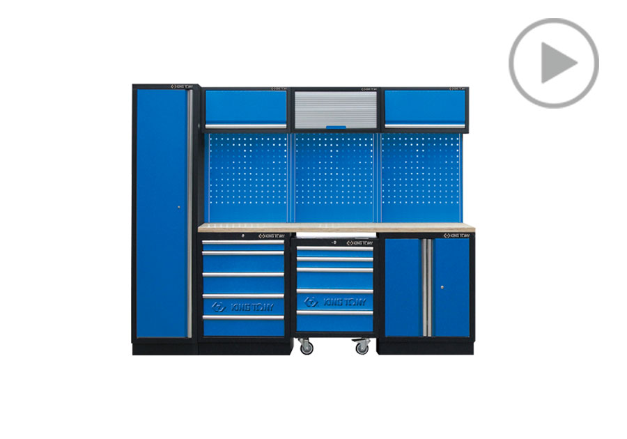 工具系统柜(黑蓝)  KING TONY  87D11X04A-KB