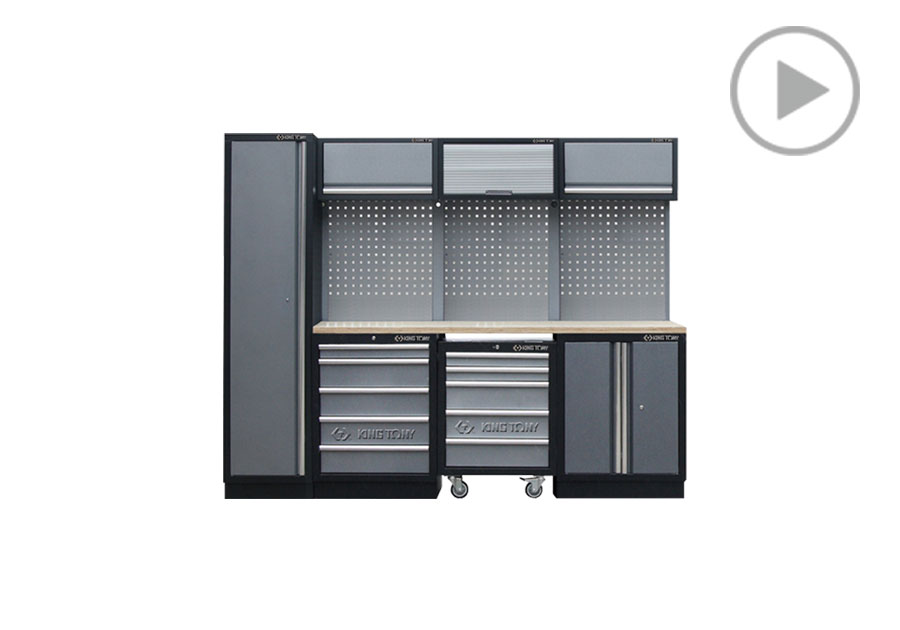 工具系统柜(黑灰)  KING TONY  87D11X04A-KG