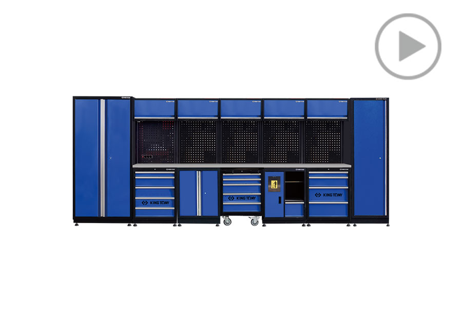 工具系统柜(黑蓝)  KING TONY  87D21X01SA-KB