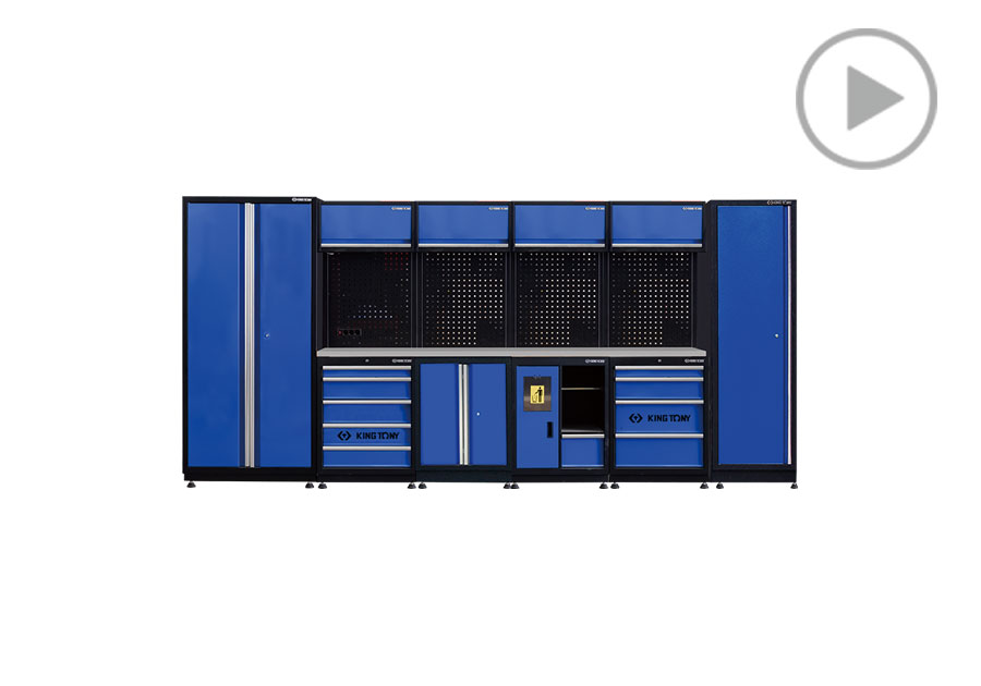 工具系统柜(黑蓝)  KING TONY  87D21X02SA-KB