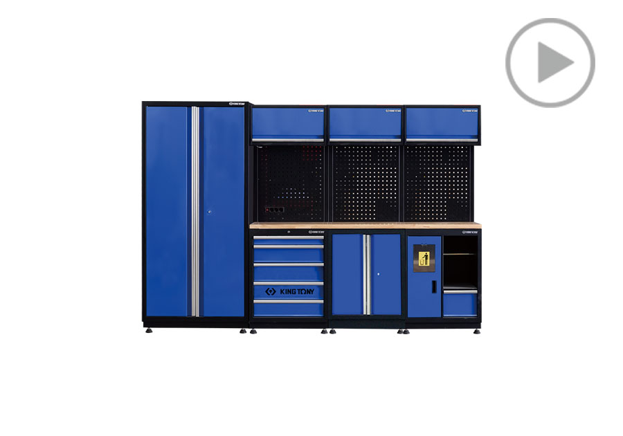 工具系统柜(黑蓝)  KING TONY  87D21X03A-KB