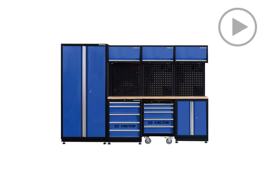 工具系统柜(黑蓝)  KING TONY  87D21X04A-KB