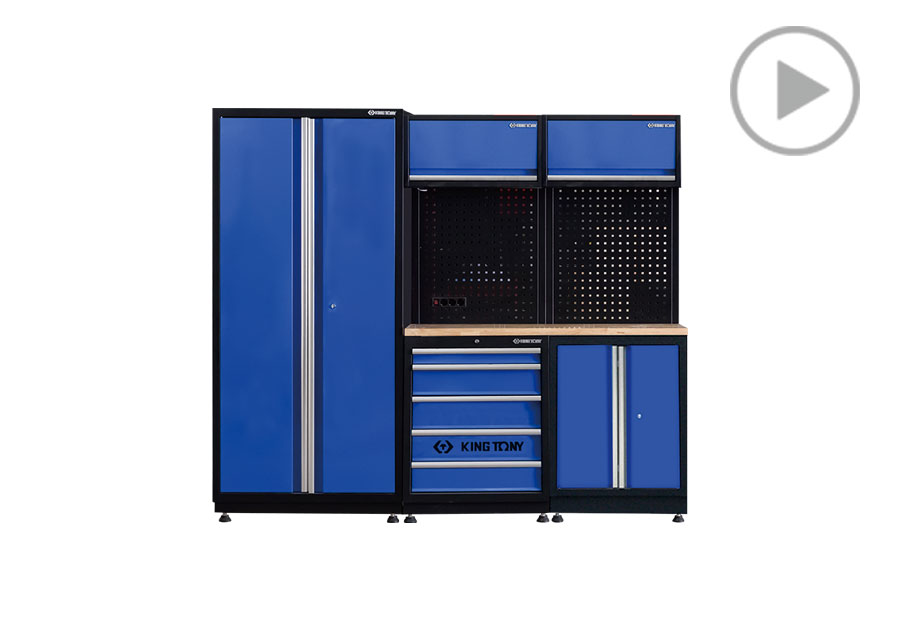 工具系统柜(黑蓝)  KING TONY  87D21X05A-KB