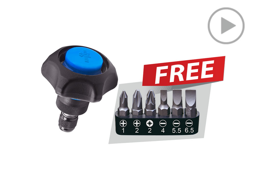 7件式 1/4" BIT迷你型棘轮掌心雷组  KING TONY  P2746