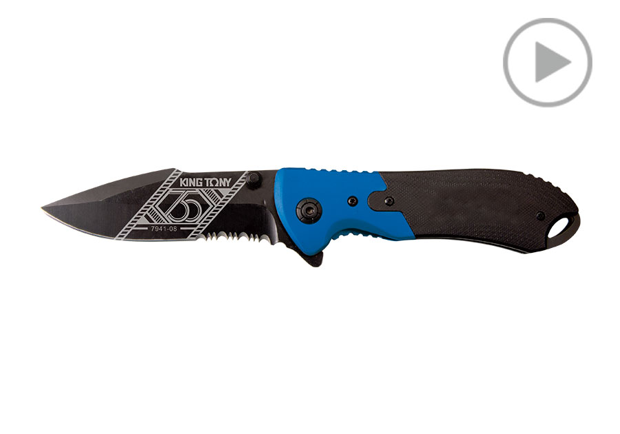 安全折迭刀  KING TONY  P7941-08