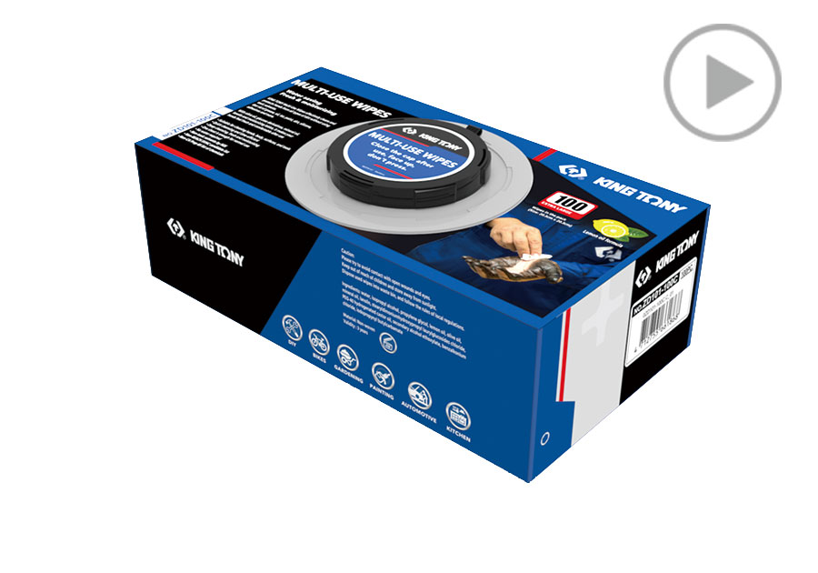 100 Sheets Multi-Use Wipes  KING TONY  ZD101-100C